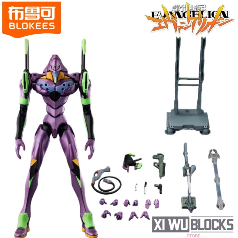 

NEW BLOKEES Neon Genesis Evangelion Assembly Building Block EVANGELION-01 Mobile Toy Model Collection Ornament