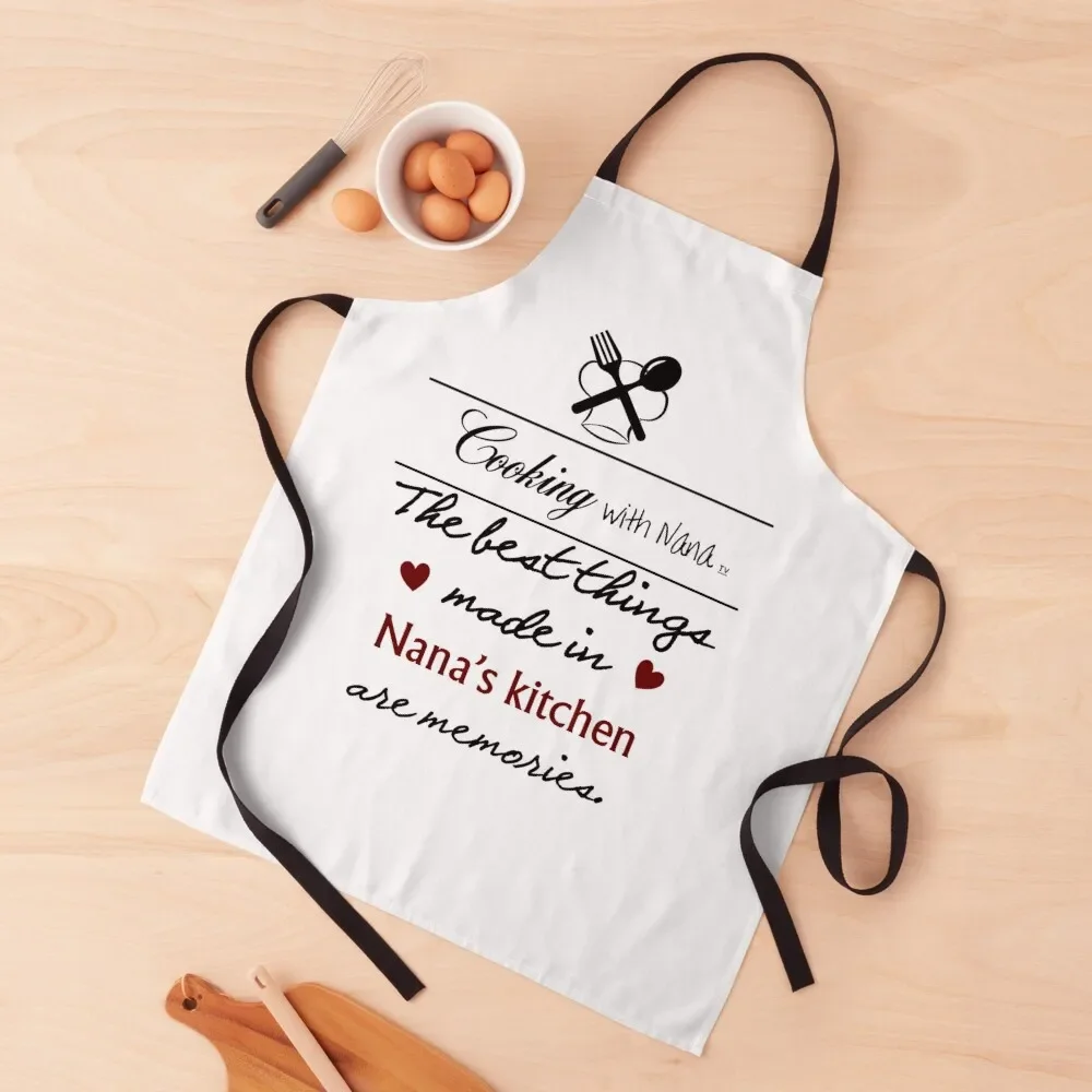 

CWN 1004 Cooking with Nana TV Apron Chef Uniform For Women Kitchen Ladies House Things For Home And Kitchen Apron