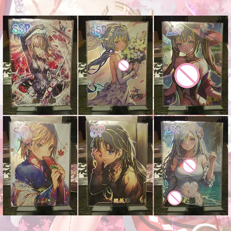 

Anime Goddess Story SSP LSP SP Cards Ganyu Hu Tao Keqing Raiden Shogun Shenhe Elaina Tohsaka Rin Misaka Mikoto Collectible Cards