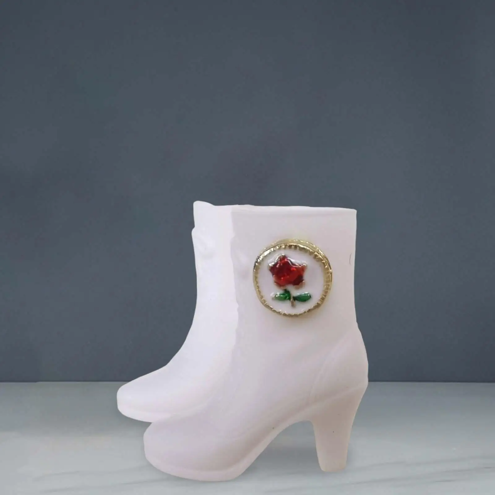 Miniature Figure Shoes ABS Plastic Boots High Heels Doll Accessories for 1 6 Scale BJD Action Figures