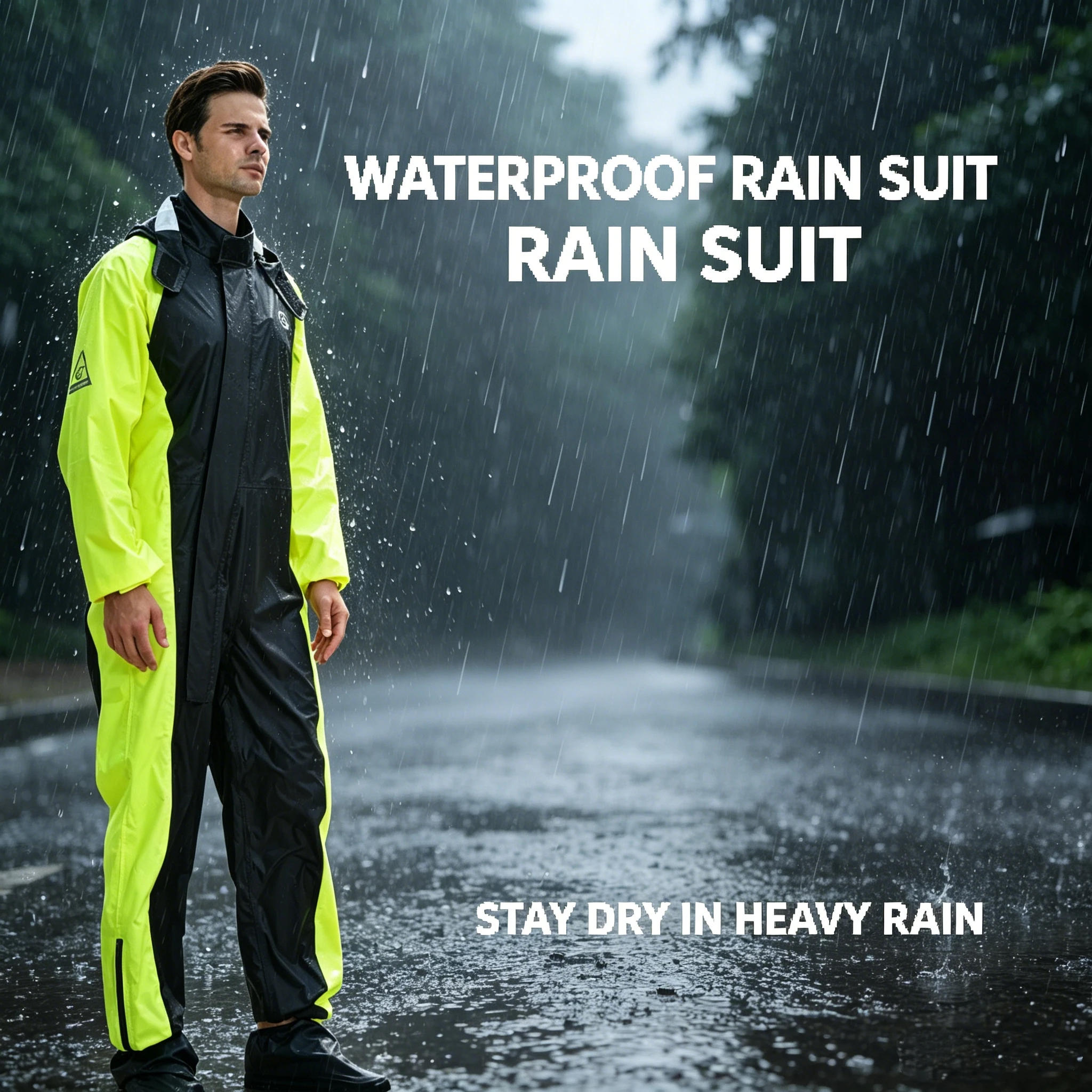 High Quality Thin Anti Storm Raincoat for Riders Full Protective Split Type Rain Jacket