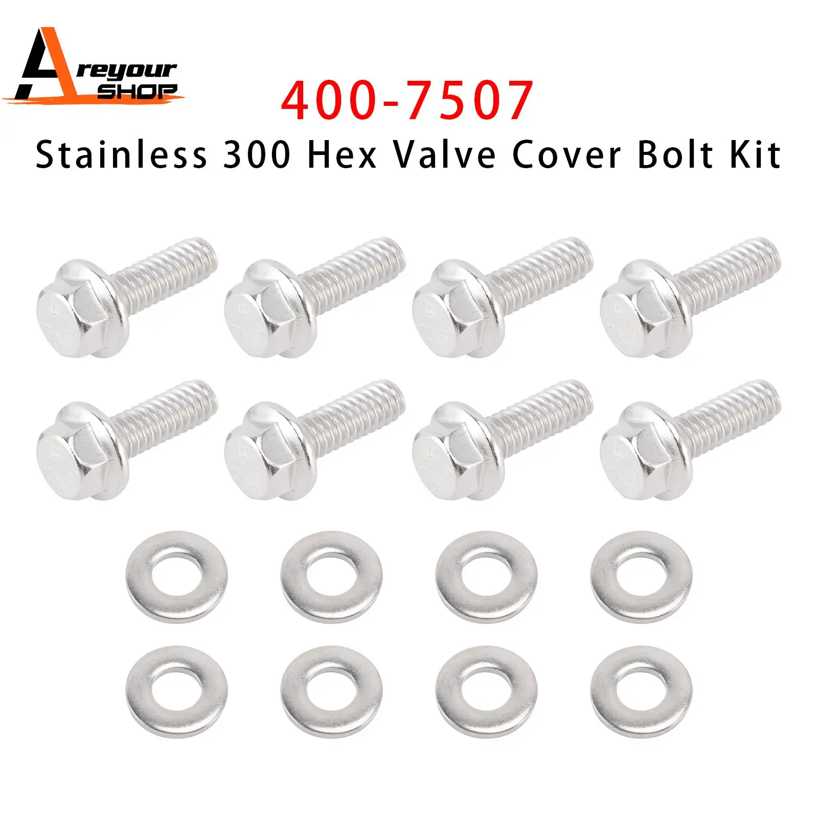 

400-7507 Комплект болтов крышки шестигранного клапана 300 из нержавеющей стали