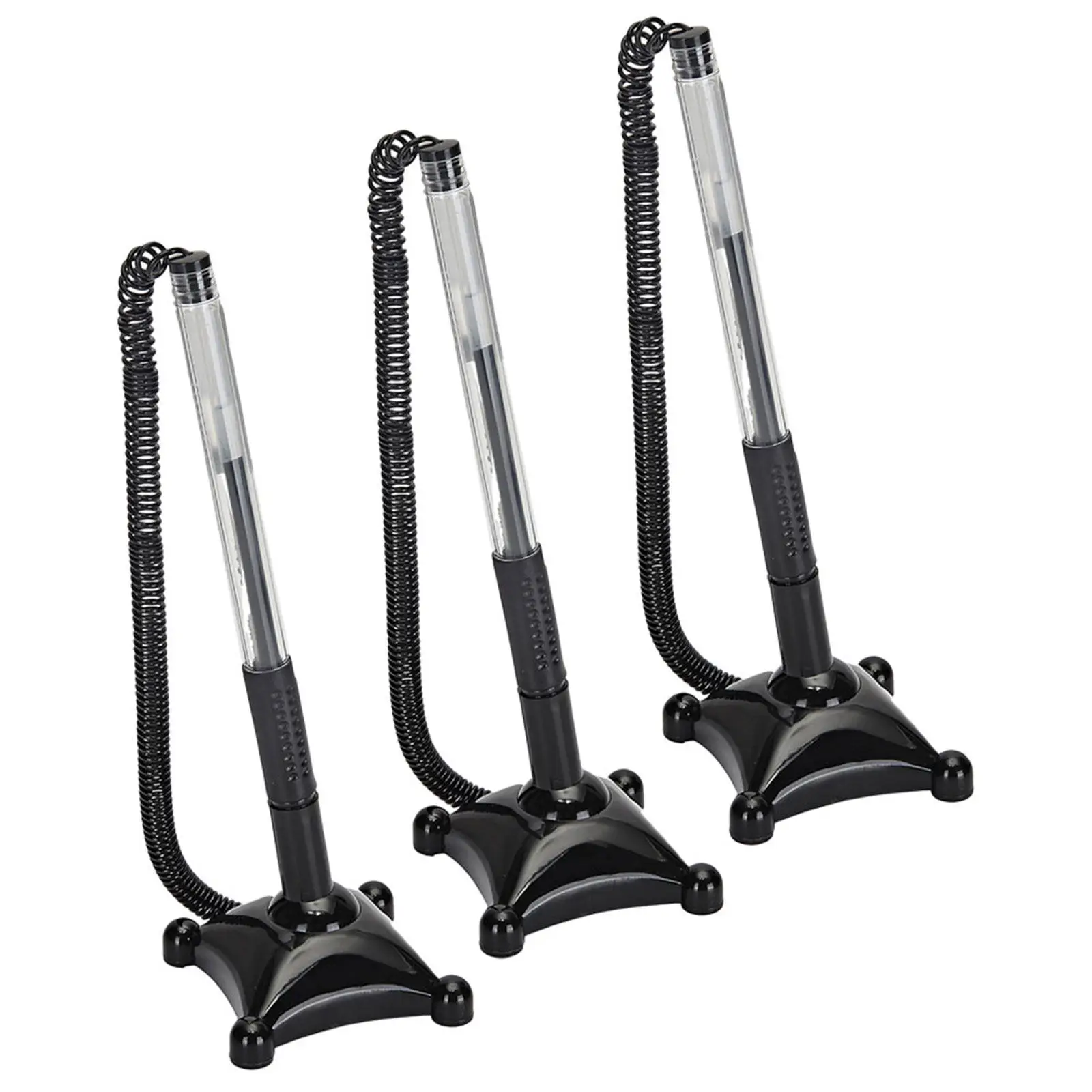 

3Pcs Desktop Sign Pens Plastic Shell Resistant Compression Writing Smooth Business Signature Pens Hotel Office Decorative Pen