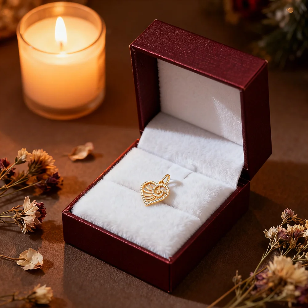 2 قطعة المعلقات النحاس شكل قلب سحر لامعة الزركون مطعمة هندسية مخرمة DIY بها بنفسك مجوهرات ل قلادة سوار صنع النساء الرجال