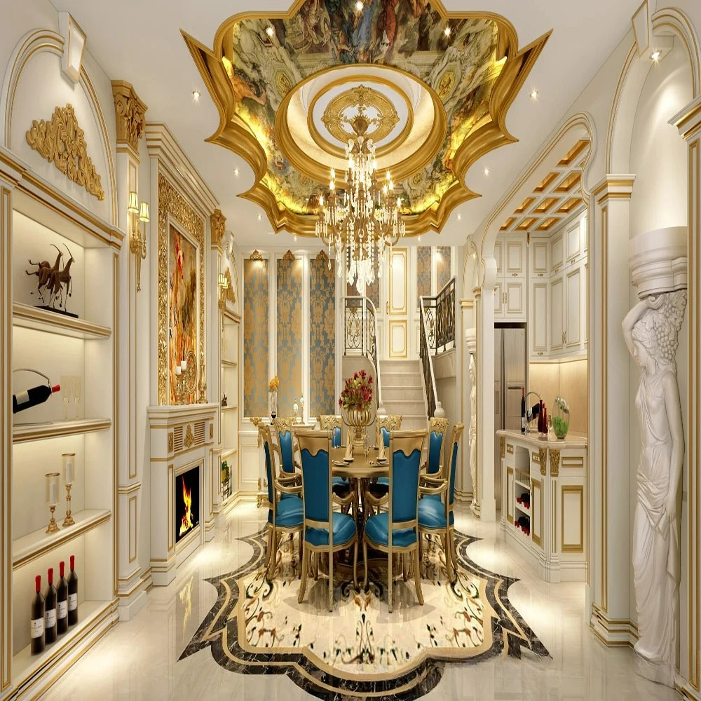 European Parquet Lobby Clubhouse Hotel Living Room Dining Hall Hallway Entrance Floor Parquet Ceramic Tile Marble