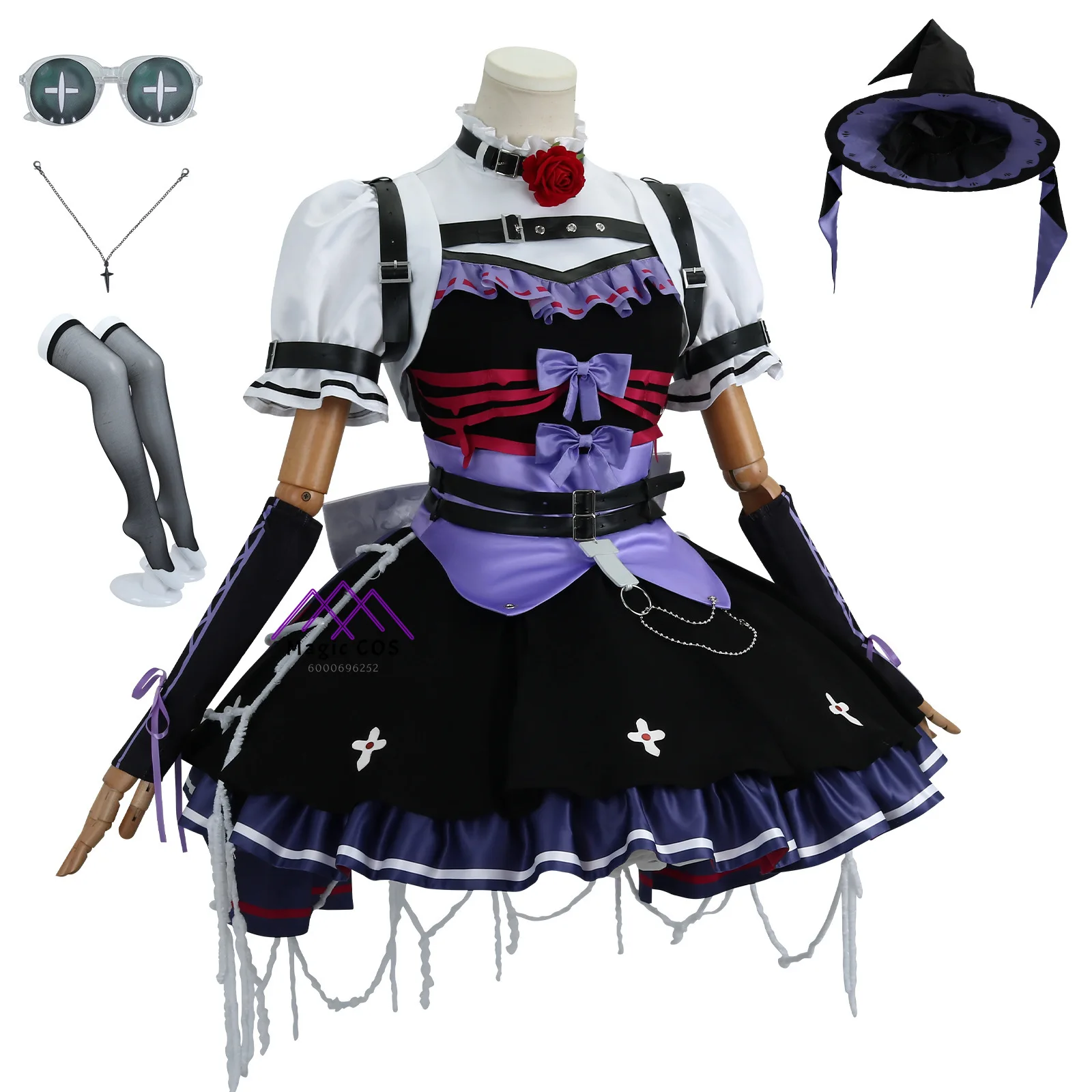 الهوية الخامس البستاني تأثيري حلي "الحفلة اليابانية" البوليستر كعكة ثوب عالية الجودة أنيمي الزي للنساء كوميك كون الطرف