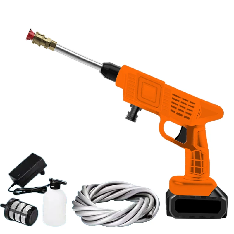 Hot Selling Portable Carwash Machines Handheld Water Gun 12V/24V Electric High Pressure Car Washer