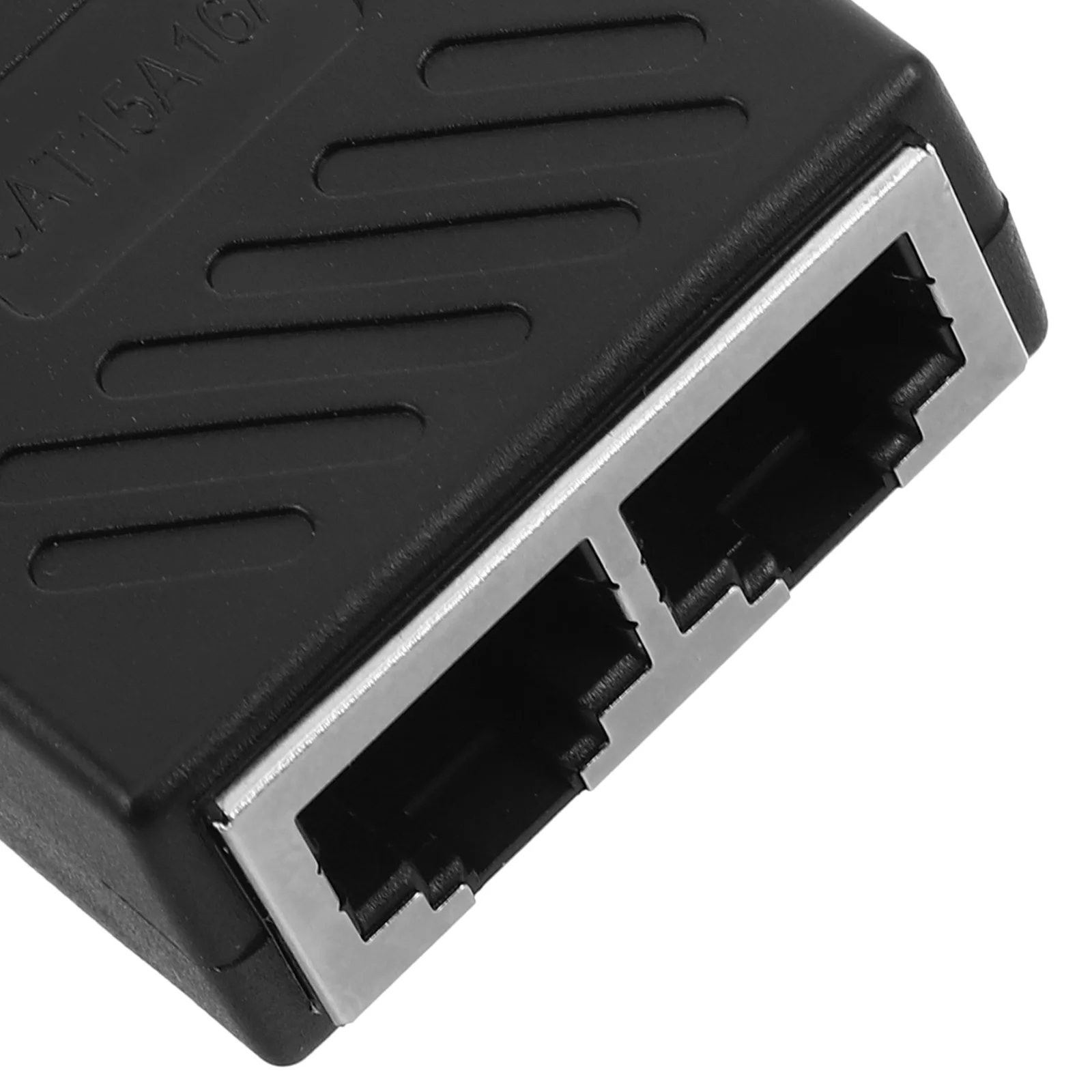 Ethernet Splitter Dual Port Network Adapter for Home Office Use Stable Signal Transmission PVC Material Compact Design Plug and