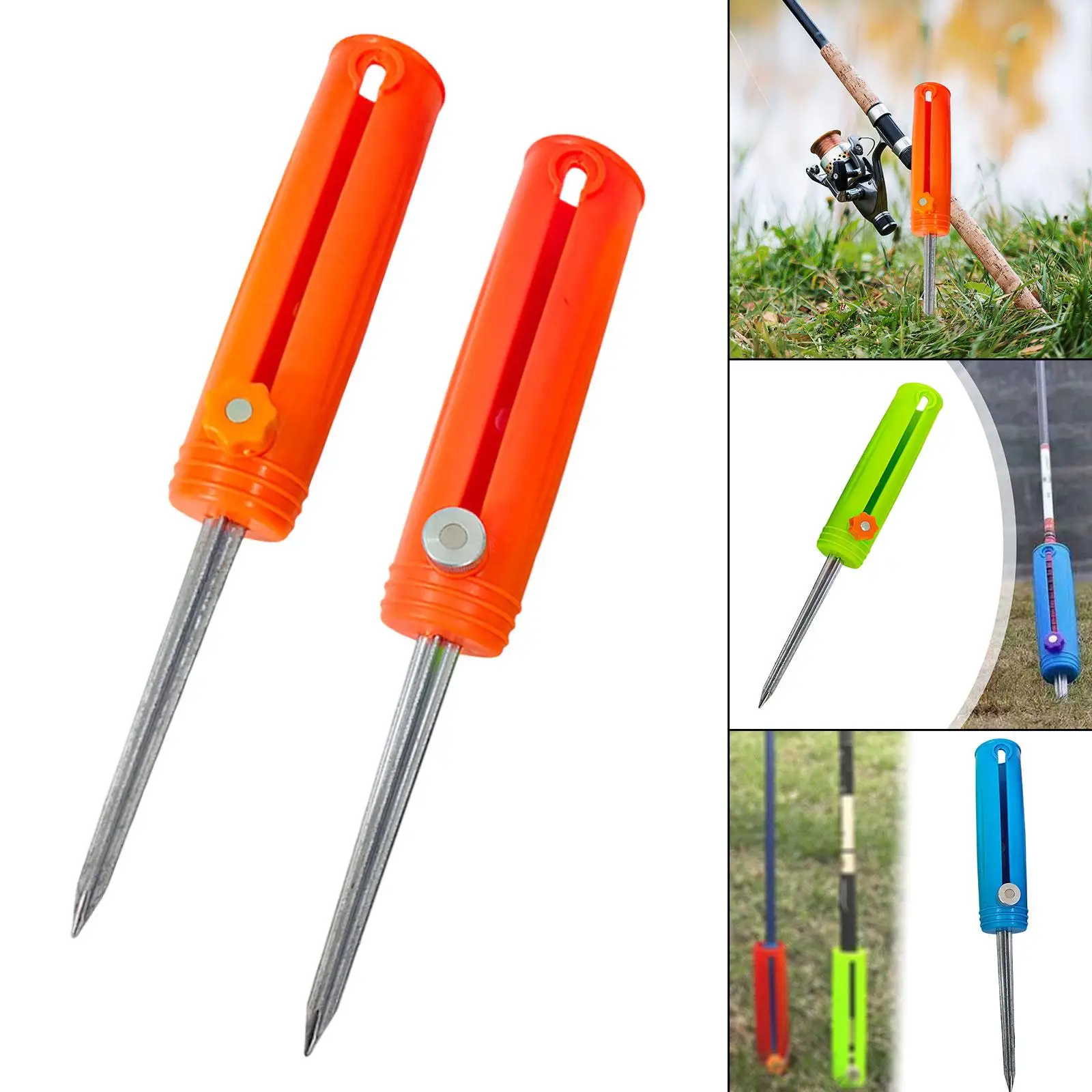 Fishing Pole Holder Ground Insert Casting Easy Use Portable Supplies Lightweight Fishing Rod Holder Support Stand Sea Rod Rack