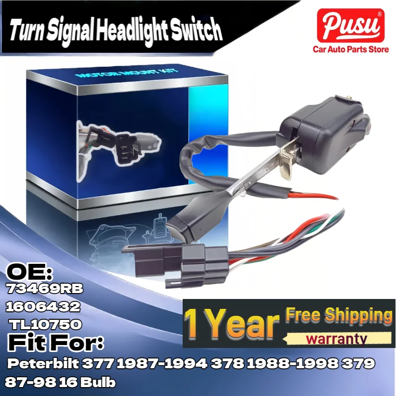 

1606432 TL10750 9785411 Turn Signal Switch (16 Bulb) for Peterbilt 377 1987-1994 378 1988-1998 379 87-98