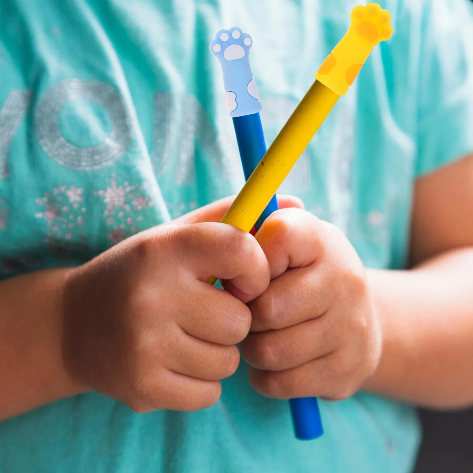 10 Pcs Knitting Needle Protector Caps Covers Holder Plug Silicone Stoppers Protectors