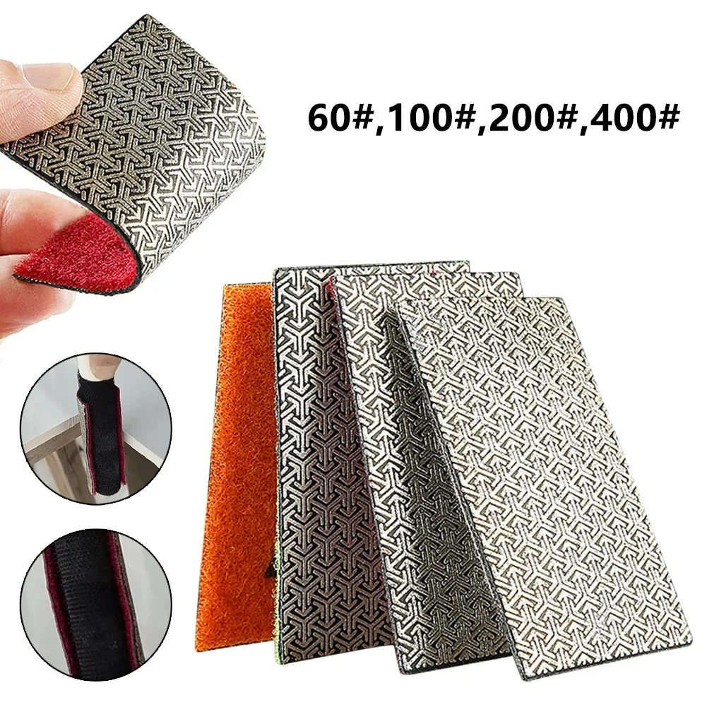 

1Pcs Diamond Hand Polishing Pad 60/100/200/400 Grit Tile Glass Abrasive Grinding Block Pad Sanding Disc For Granite/marble