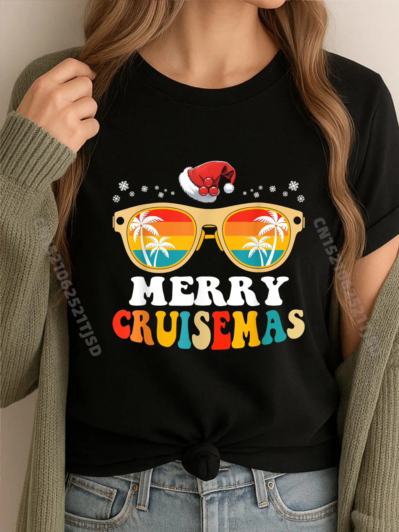 

Merry Cruisemas Summer Cruise Christmas Harajuku футболка с короткими рукавами женская Хэллоуин