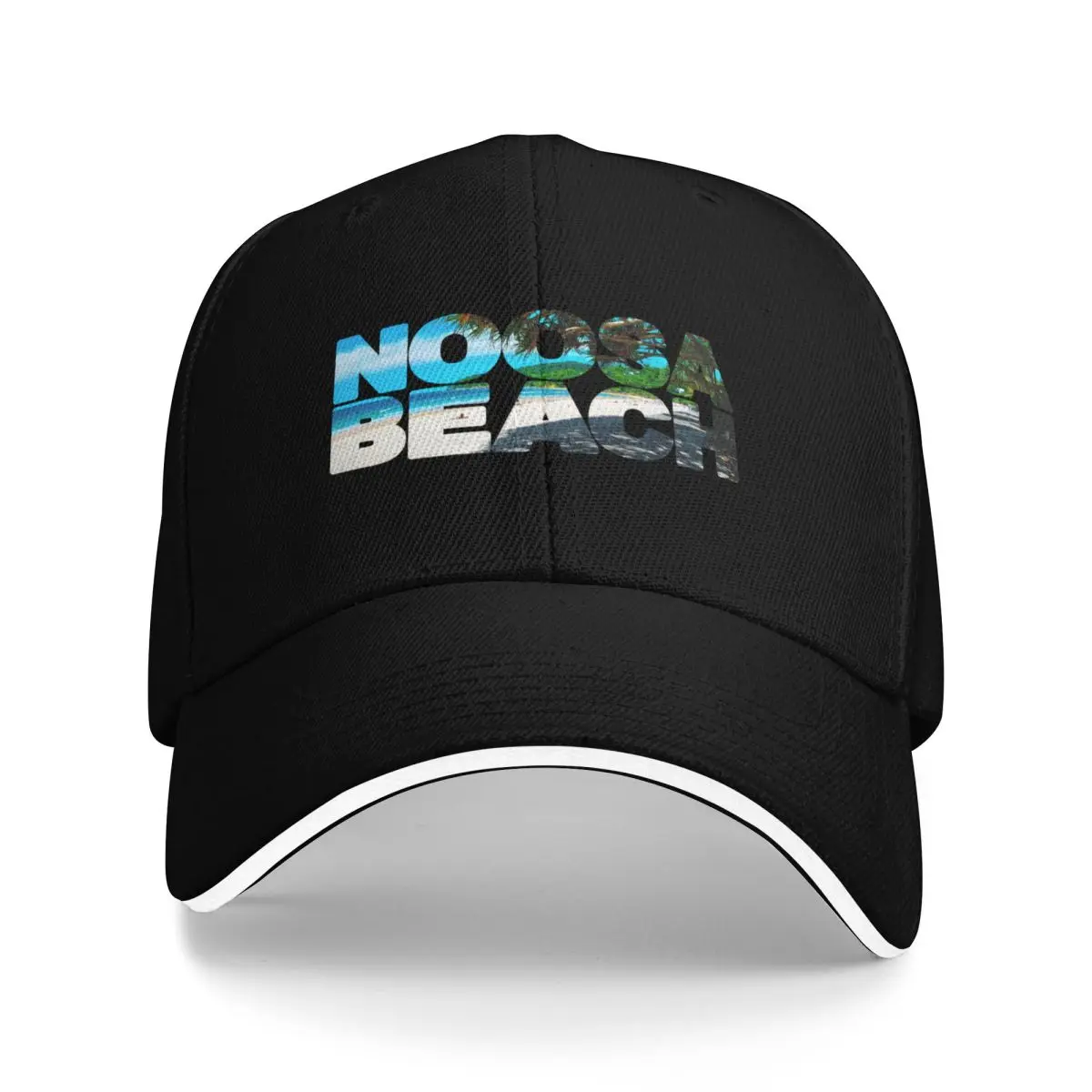 

NOOSA BEACH - Sunshine Coast, Queensland Baseball Cap Visor Sports Cap Big Size Hat Thermal Visor Man Women's