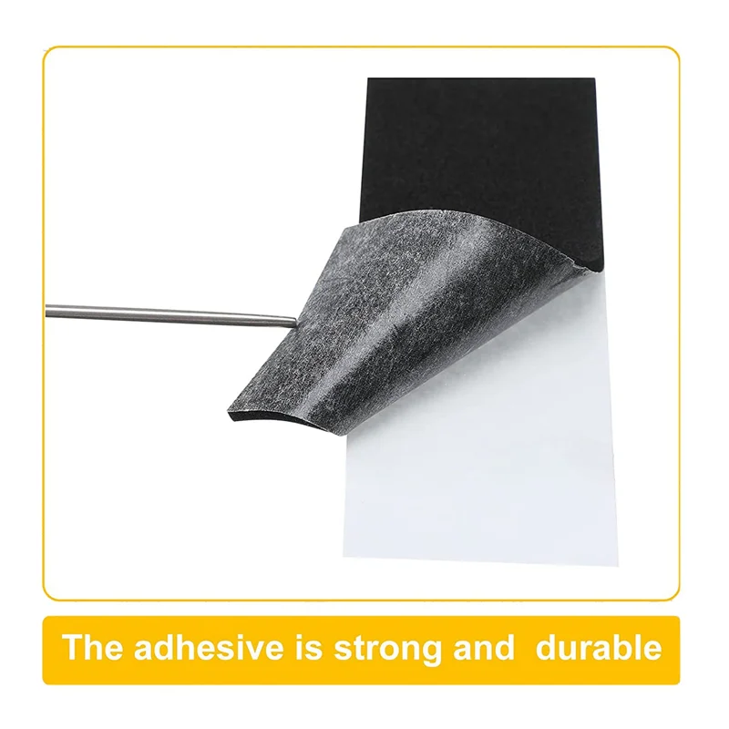 144 piezas de cinta de agarre de espuma para diapasón, cinta adhesiva de espuma, cinta de agarre de espuma antideslizante negra para Mini tablas