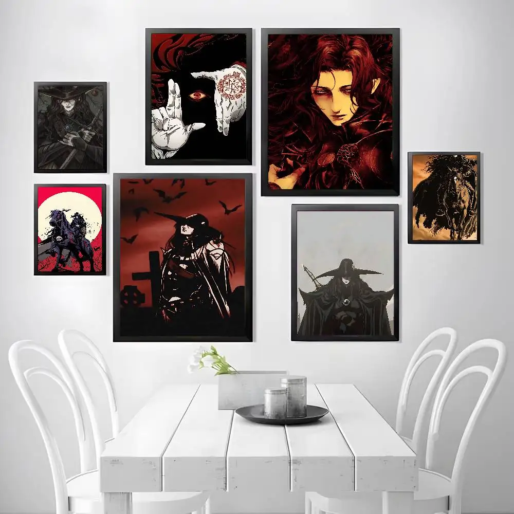V-Vampire Hunter D Poster Prints For Bedroom Living Room Canvas Painting Wall Art Home Decor