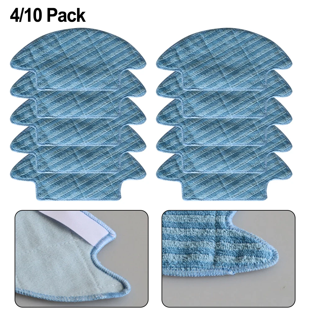 

4/10 Pack Microfiber Mop Cloth Kit For LEFANT M213S Robot Vacuum Cleaner Parts Maintain Clean And Hygienic Floors