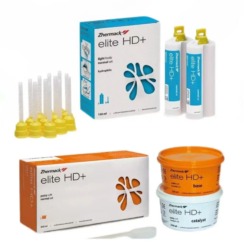 Zhermack Dental Impression Material Artificial Gum Duplicaton Silicone Bite Registration Light Body Heavy Body HD Putty Soft