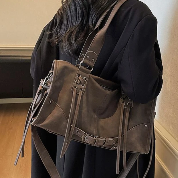 korean-fashion-drawstring-tie-pu-leather-large-capacity-storage-bag-commuting-shopping-bags-woman-bag-shoulder-bags-handbag