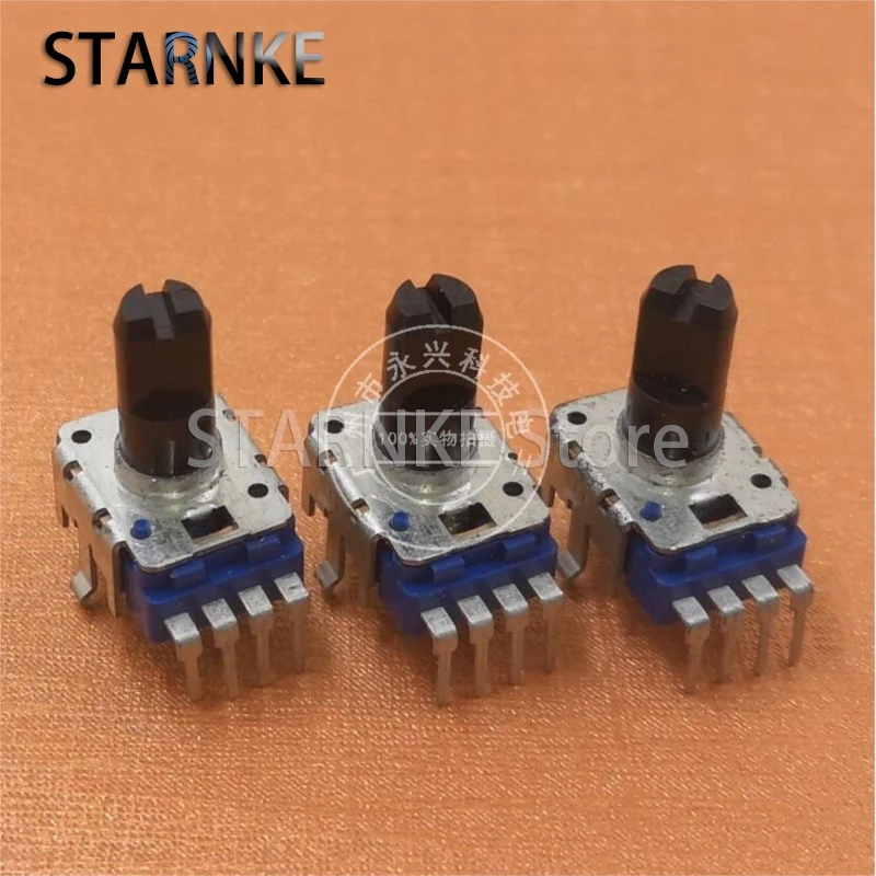 2PCS RK11 Type Single Vertical 4 Pin B10K B103 Half Shaft Length 13MM Electronic Keyboard Mixer Volume Rotary Potentiometer