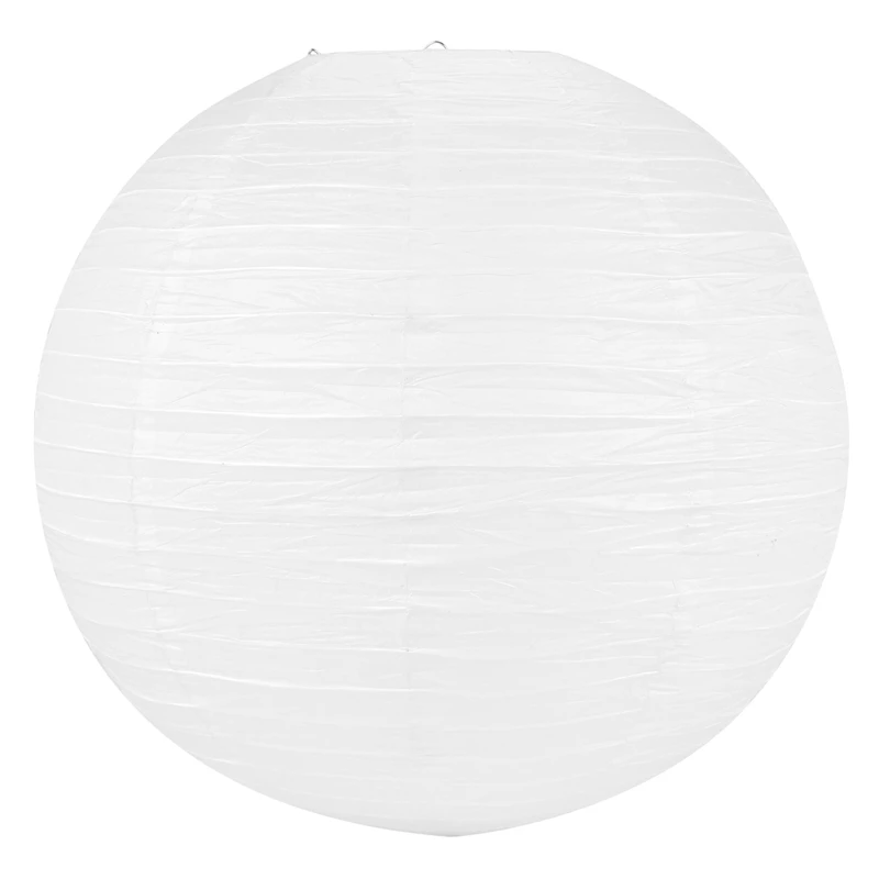 8 X Chinese Japanese Paper Lantern Lampshade For Party Wedding, 50Cm(20 Inch) Creamy-White