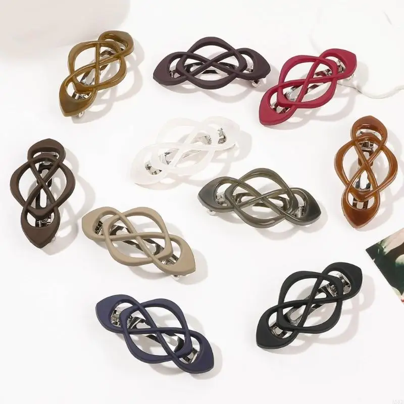 

Pack Of 5 Crossed Design Hair Clip For Ponytail Half Updos Barrettes With Multiple Color Fashion Hair Styling Accessory