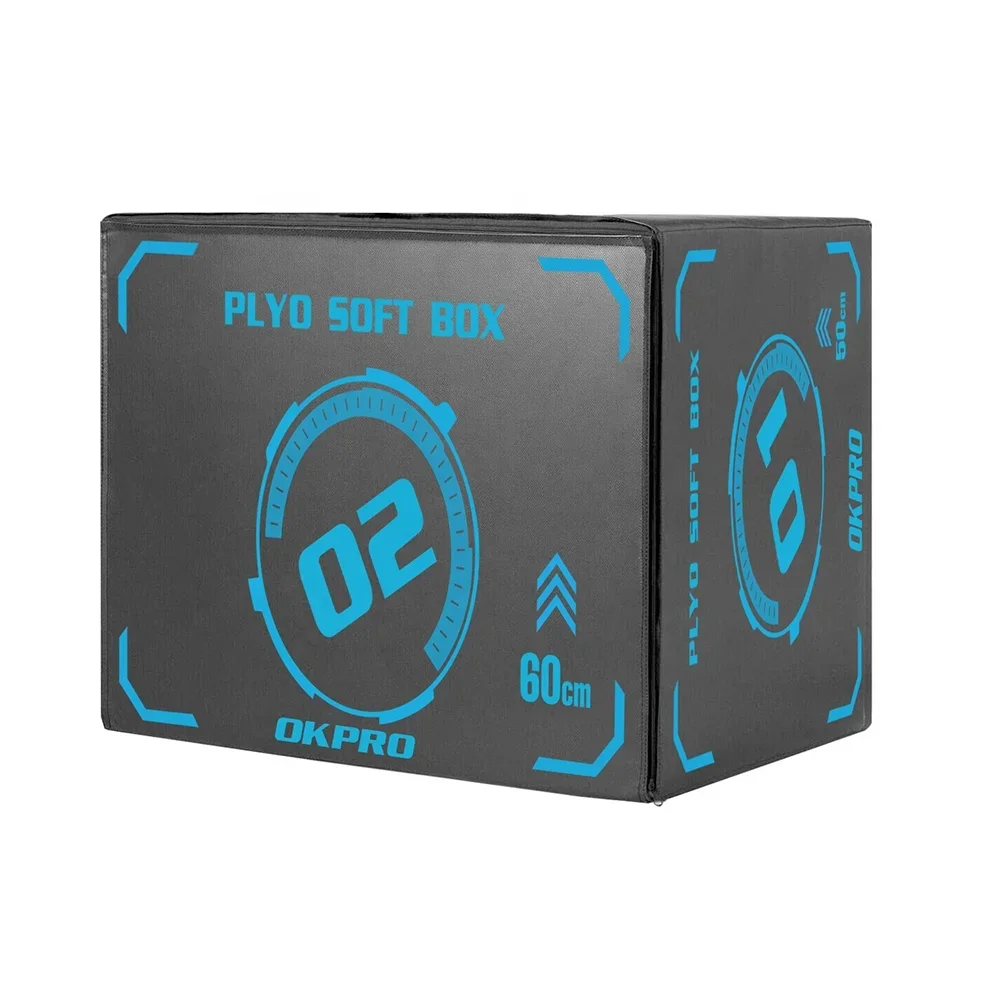 2026 3-in-1 Adjustable Soft Plyometric Jump Box Gym Strength Training