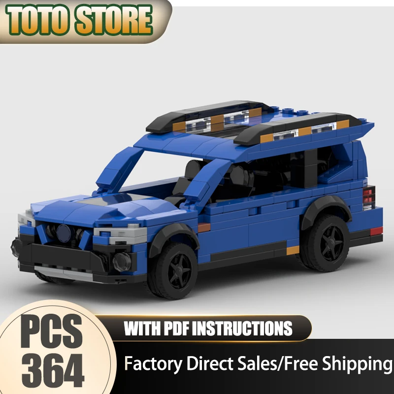 

Champion Speed Cars Moc Building Block Modular Forester Wilderness Model Technology Brick Assembly Toy Construction Holiday
