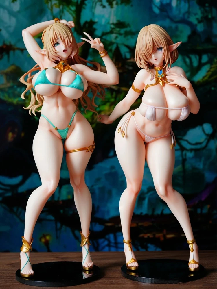 

Villager Mama Tiana Kukuru Cecil Bathing Suits Ver Figure Series ELF Village Anime Figures PVC Action Figure Toy Game Model Doll