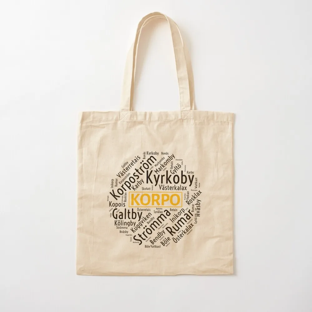 قرى كوربو - حقيبة يد Wordcloud Tote حقيبة هدايا حقيبة نسائية فاخرة للرجال