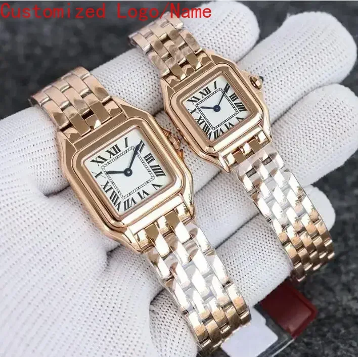 ساعة كوارتز للسيدات والفتيات باللون الذهبي والفضي وسوار من الفولاذ المقاوم للصدأ وساعات للسيدات مرصعة بالألماس والياقوت حسب الطلب #1