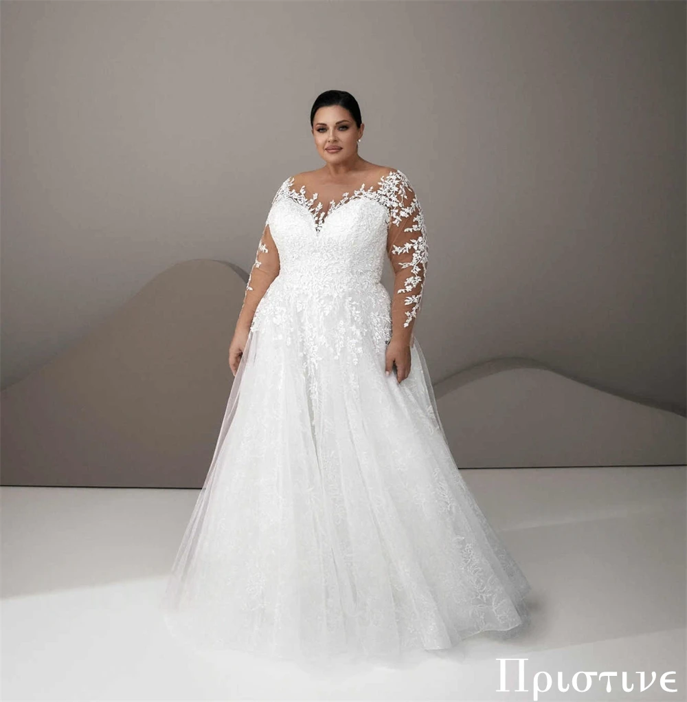 Vestido de novia exquisito de Organza blanca elegante de talla grande personalizado vestidos de novia apliques de lujo fiesta nupcial de alta calidad