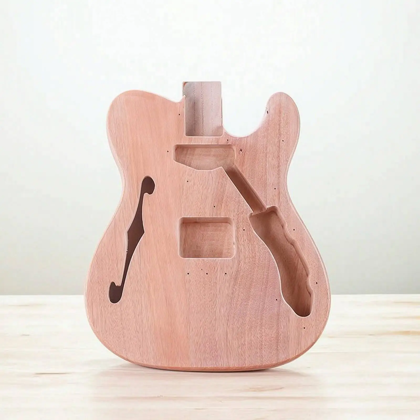 Electric String Body Okoume Wood Pre Shaped Custom Guitar DIY Build Guitar Parts for Hobbyists and Luthiers