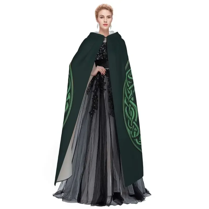 Viking Nordic Tree of Life Long Hooded Robe Cloak Men Women Halloween Cosplay Costumes for Adult Cape Cosplay Costume