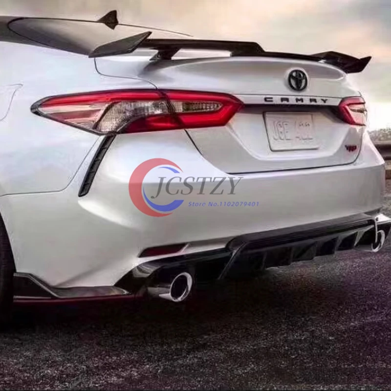 

Для 2018-2023 Toyota camry Gloss Black JDM TRD Style Задняя крышка багажника Спойлер на крыло багажника Комплект кузова автомобильные аксессуары