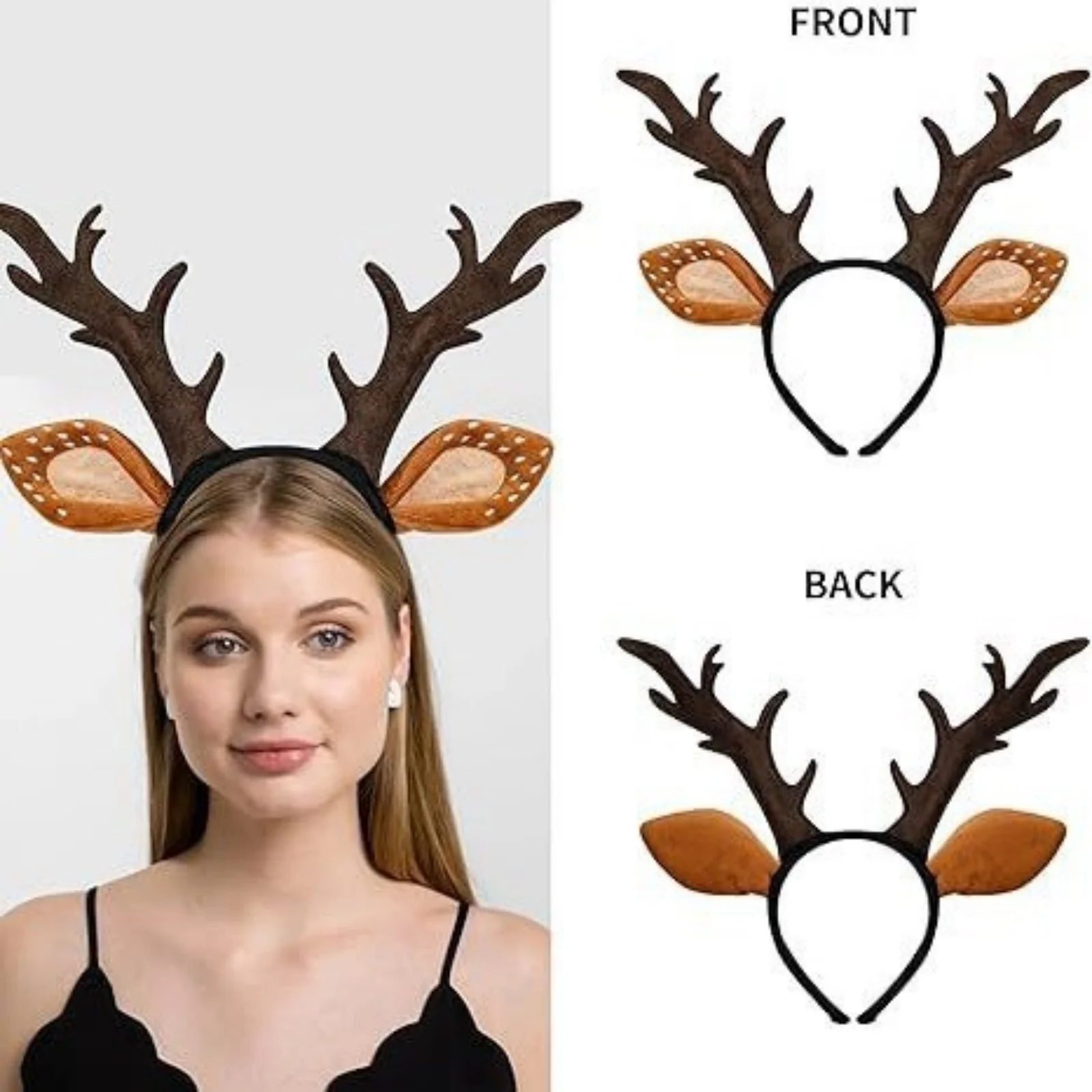 Reindeer Hair Hoop for Christmas & Winter