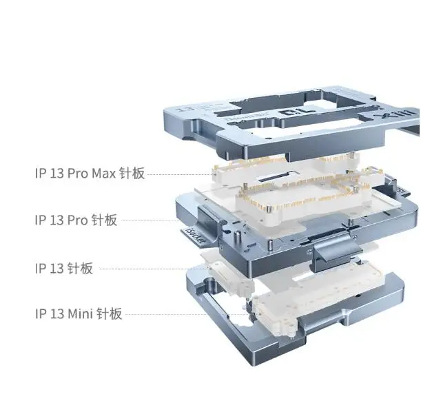 Qianli iScoket Motherboard Test Fixture For iPhone 13mini/13/13 Pro MAX Logic Board Upper/Lower Function Diagnostic Quick Tester