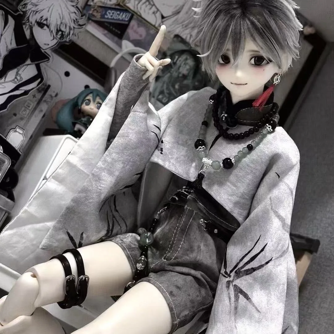 

（customization 30day）BJD doll clothes suitable for 1/4 size black set clothes set doll accessories (8 points)