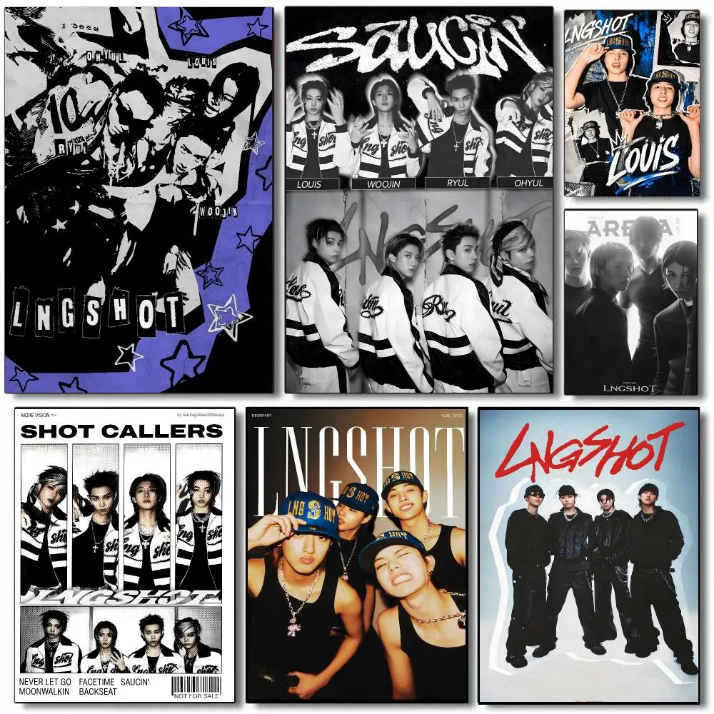Longshot band Poster Self-adhesive Advanced Aesthetic Printing Paper Wall Art for Living Room Home Decor