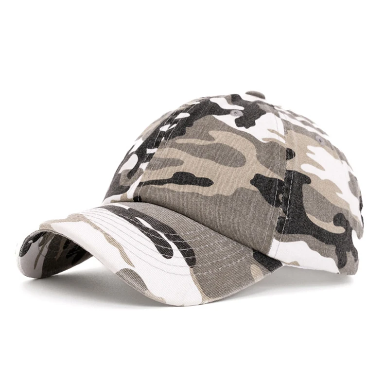 Baseballkappe mit individuellem Logo und Camouflage-Muster für Männer und Frauen, bestickte Unisex-Sommerkappe, DIY-Sonnenhut, verstellbar – Detail 11