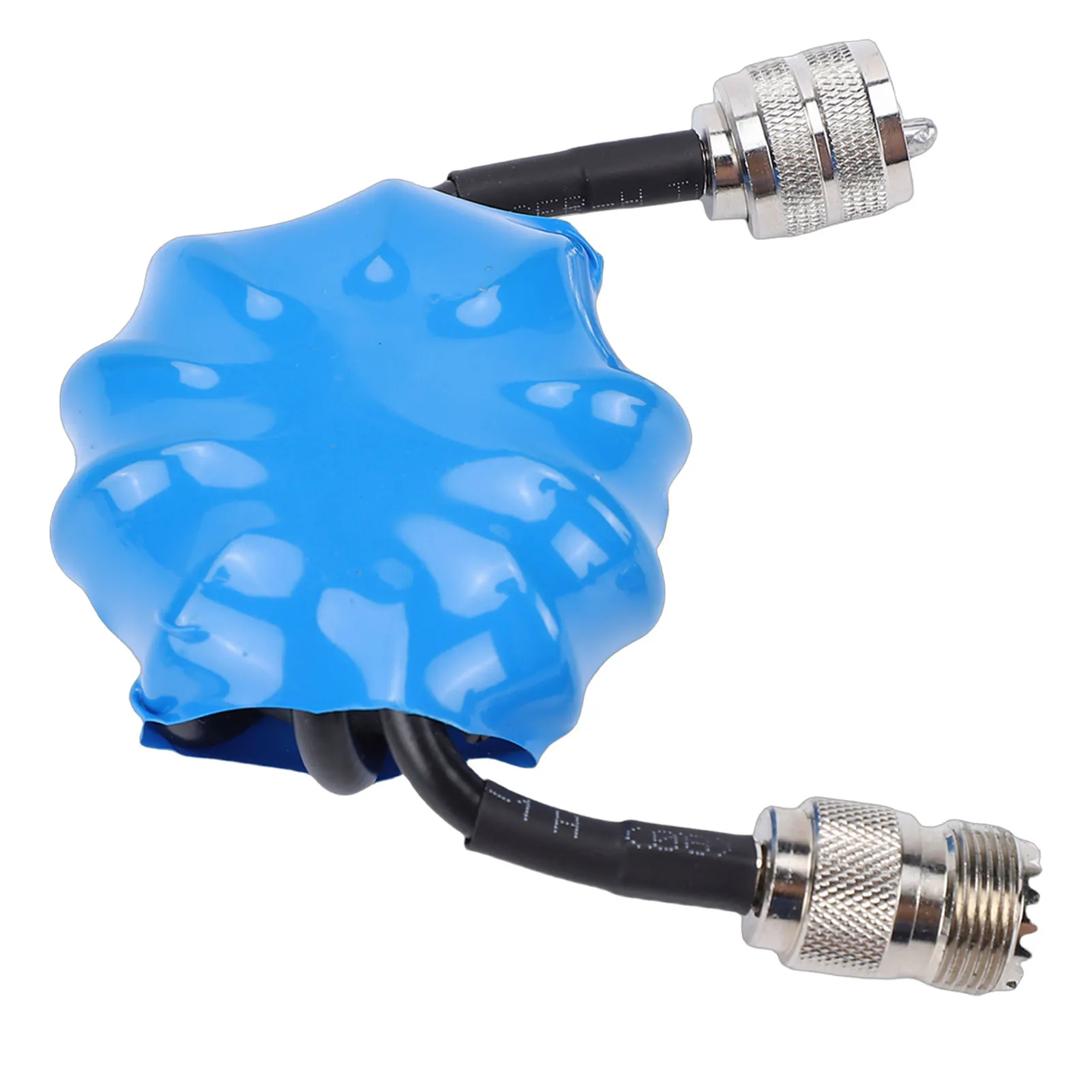 1:1 HF Common Mode Choke Balun 1.8-30MHz Magnetic Ring RF Choke with M Male to M Female Connector for Shortwave Antenna