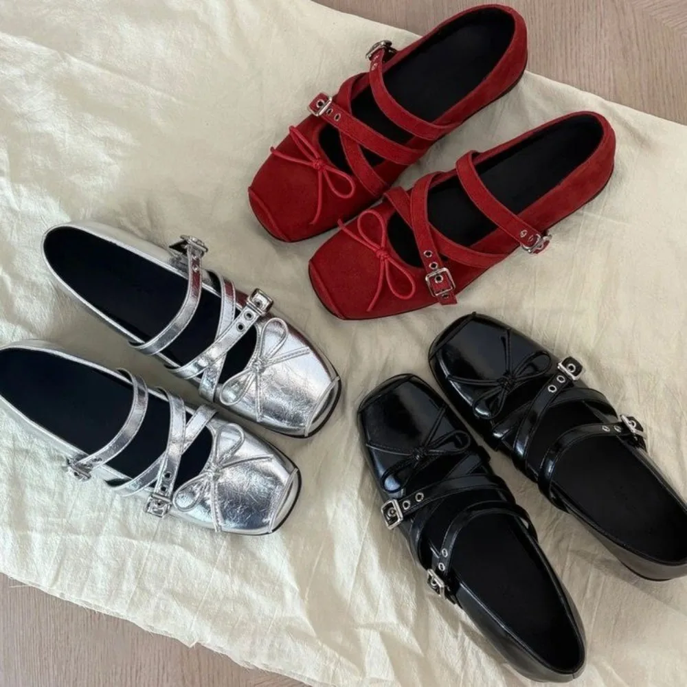 

New Spring Autumn New Butterfly-knot Women Flats Concise Ladies Ballet Style Shoes Eelgant Dress Shoes