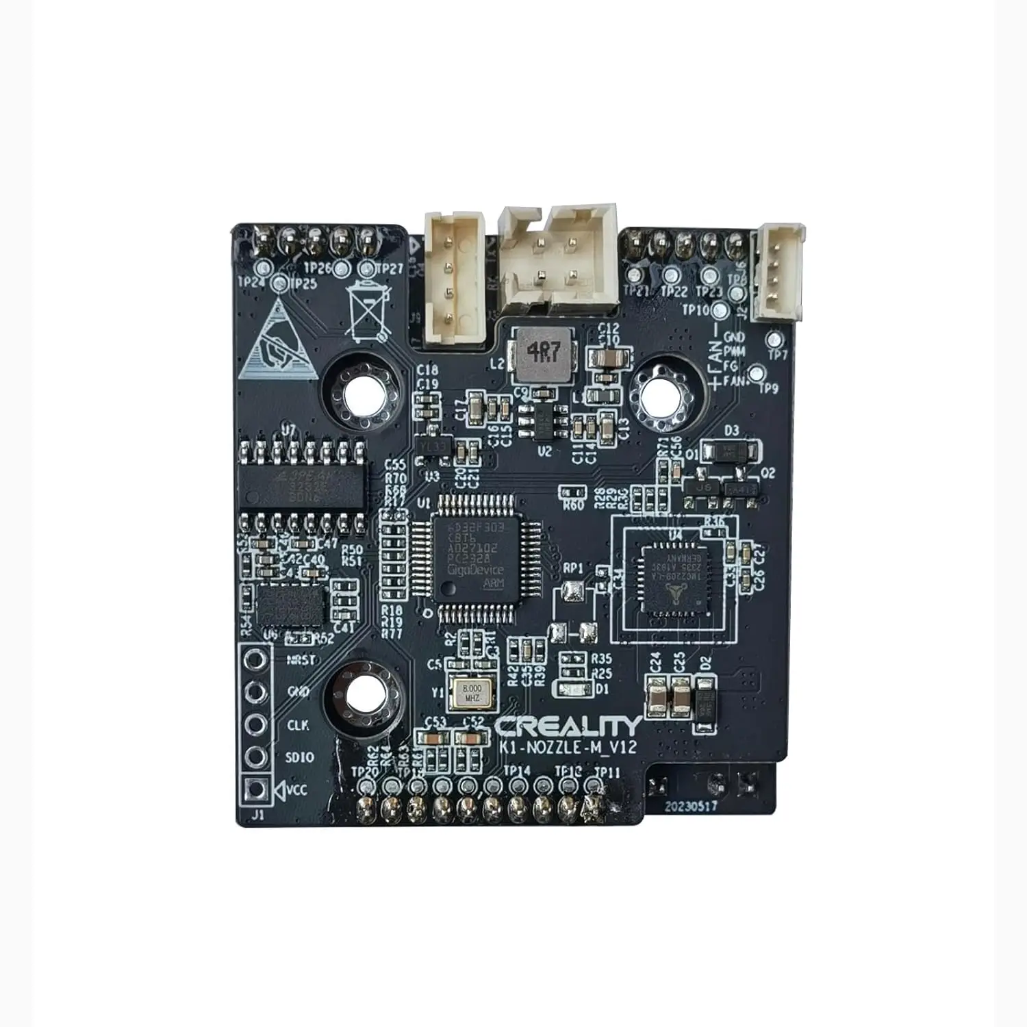 Oryginalny K1C PCBA_G_K1-MAX K1_T9_GD32F303CBT6 NOZZLE-C-V13 HQPCB-2 Adapter Board PCBA Breakout Module Akcesoria do drukarek 3D