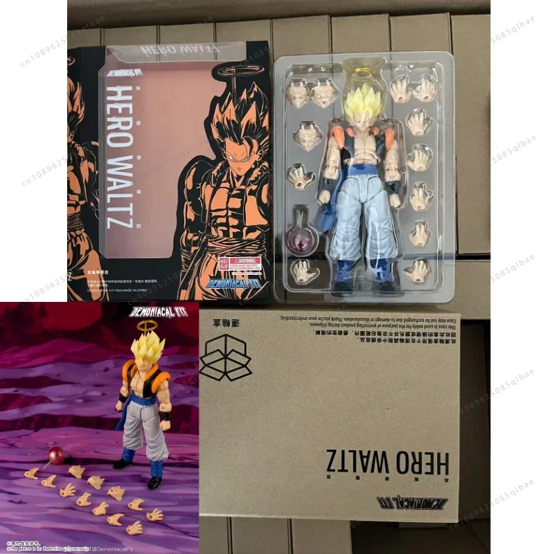 

In Stock Demoniacal Fit Dragon Ball SHF Super Saiyan SSJ Gogeta Anime Action Figure Custom Action Figure Toy