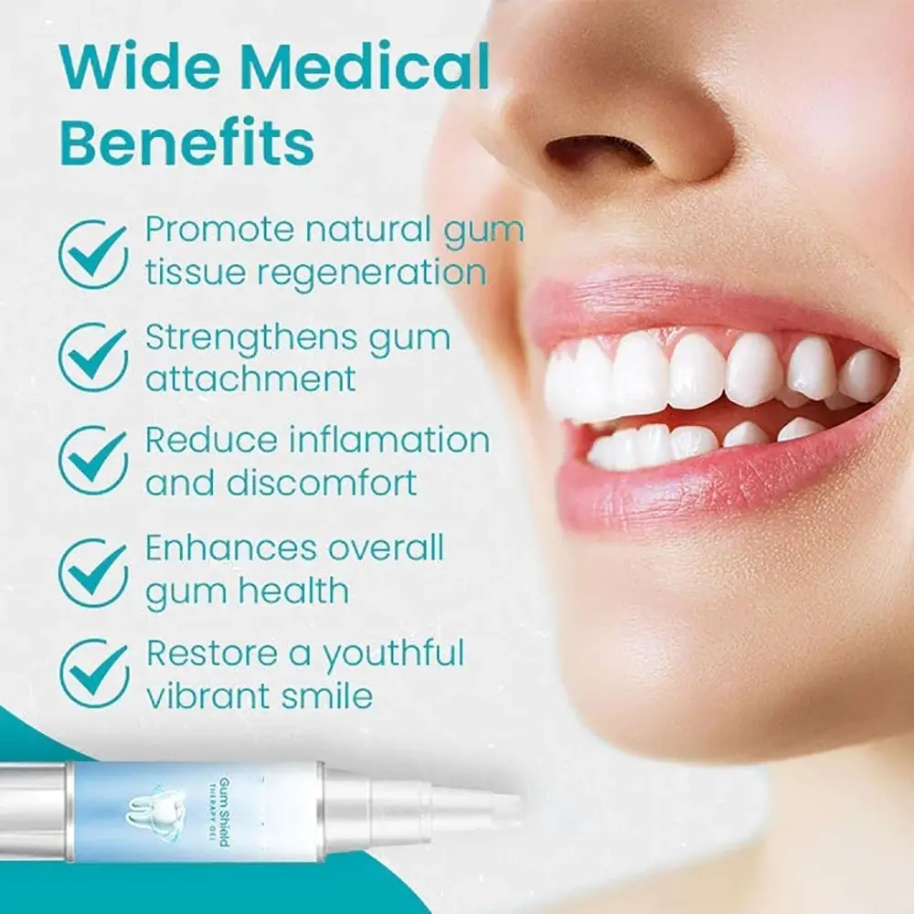 Gum Shield Therapy Gel Dentizen Gum Therapy Gel Tooth Whitening Pen Gum Recession Treatment Repair Bad Breath Protect Oral Gel