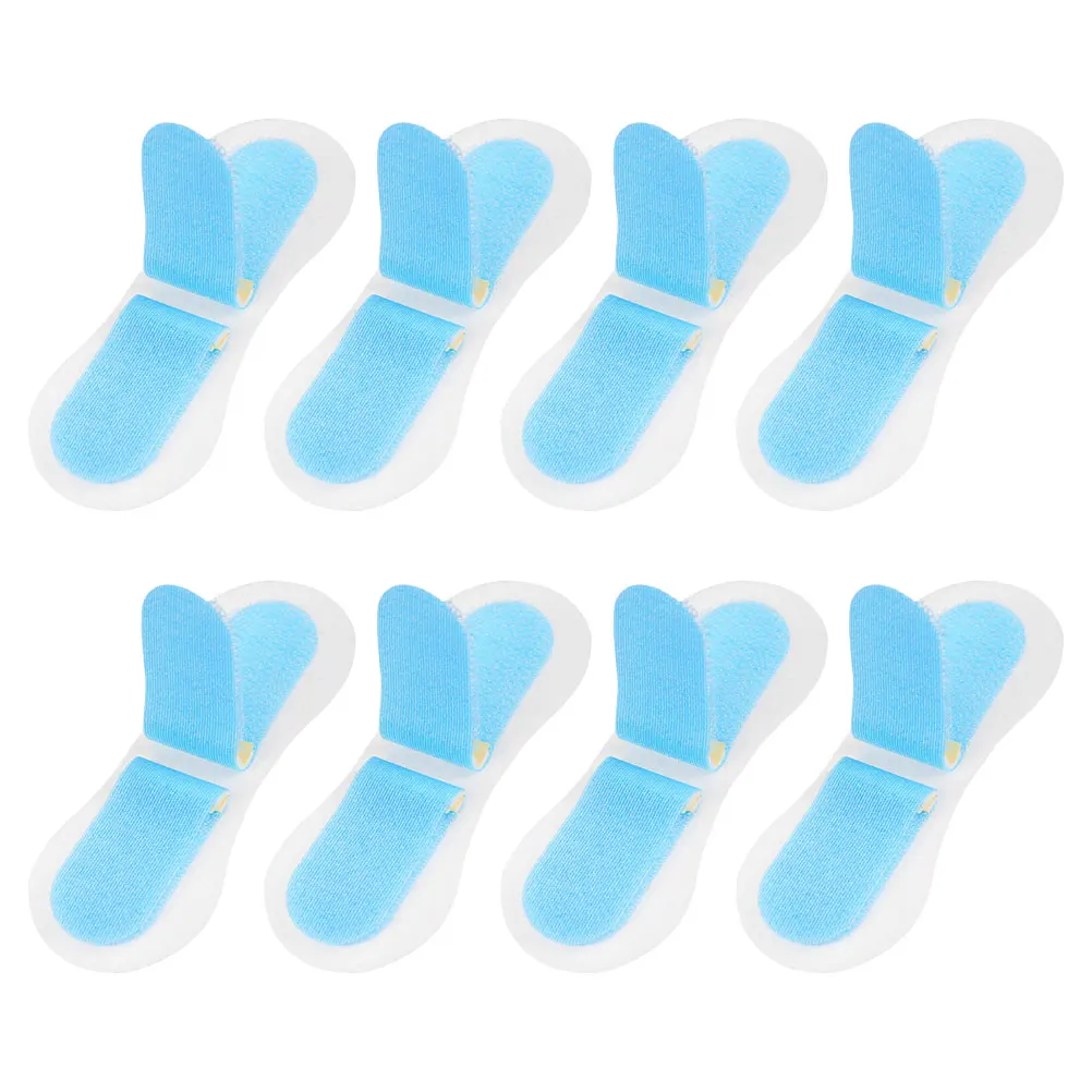 

8pcs Catheter Fixation Stickers Universal Size Skin-Friendly Nylon Adhesive Straps Urine Bag Nasal Tube Holder Stabilization