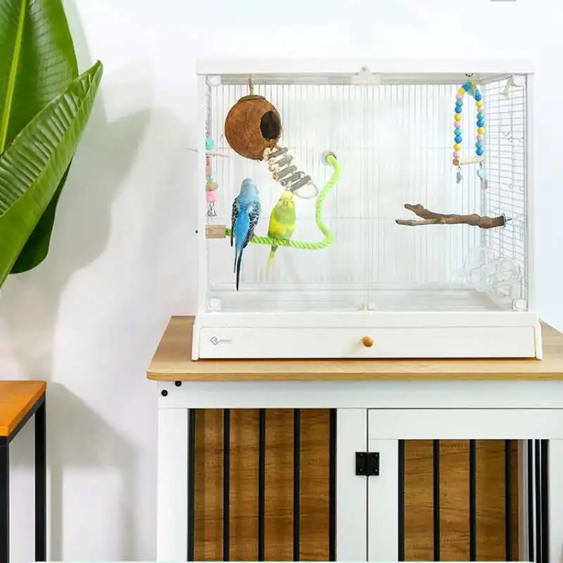 

Hut Villa Breeding Bird Cage Rabbit Parrot Accessories Home Bird Cage Hamster Outdoors Oiseaux Accessoires Pet Products RR50BC