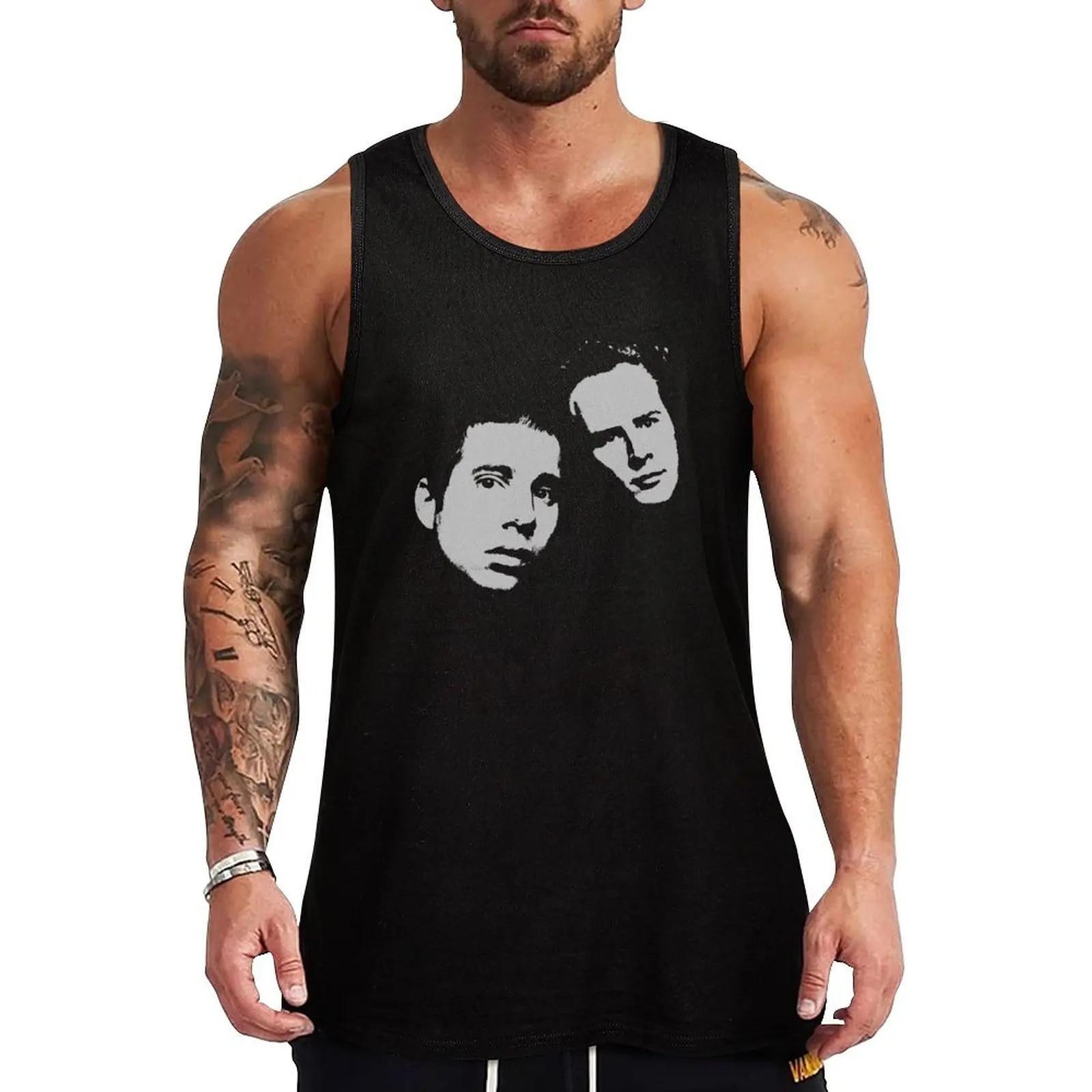 

Simon & Garfunkel Tribute Tank Top gym accessories men t-shirt for men