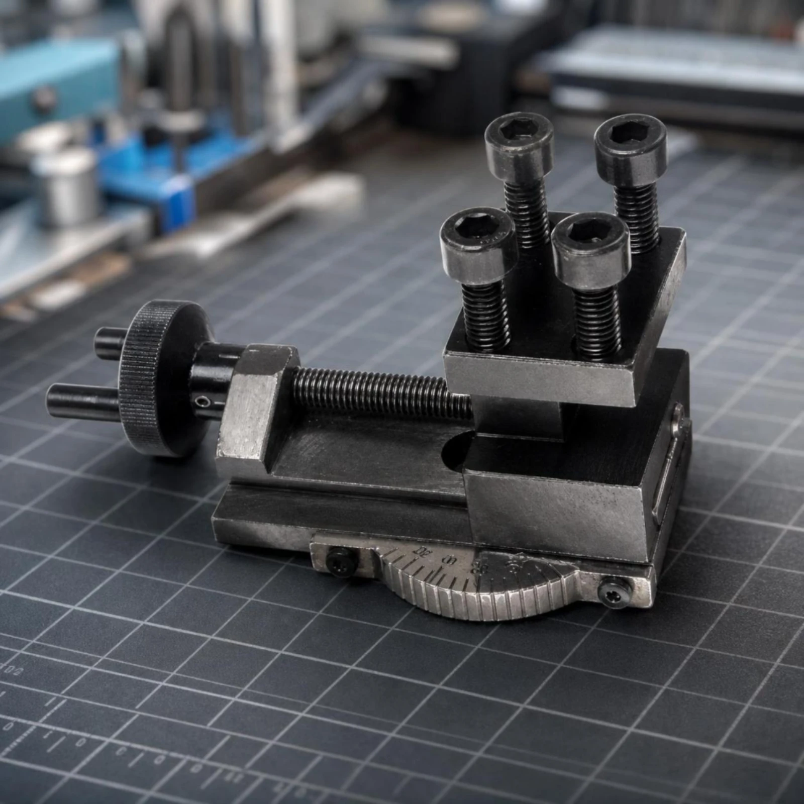 Micro Lathe Tool Holder Knurled Adjustable Tool Holder Tooling Long-Lasting Precision Ground for Model Makers