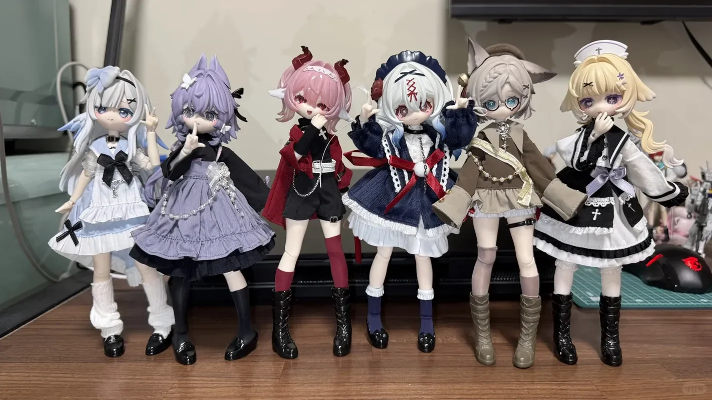 

Meki Final Blessing Series Blind Box 1/8 Bjd Joint Movable Doll Mystery Box Model Desktop Ornament Collectible Toy Birthday Gift